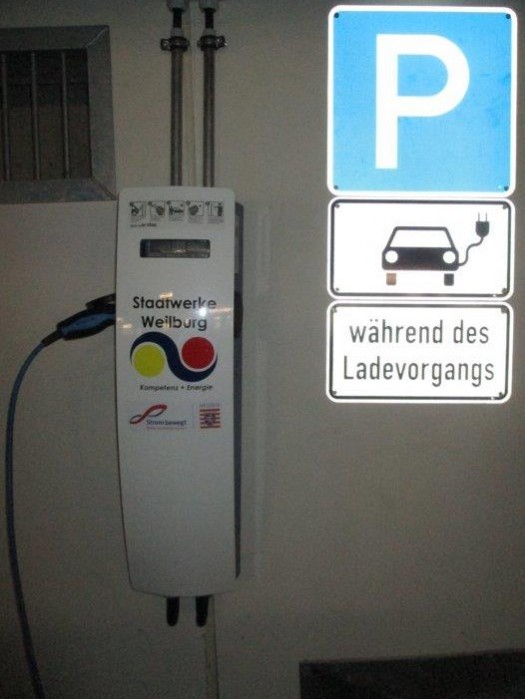 Ladesäule Parkaus Innenstadt